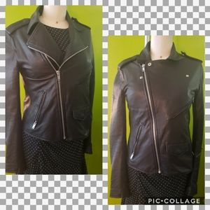 June Lambskin Leather Motorcycle Jacket